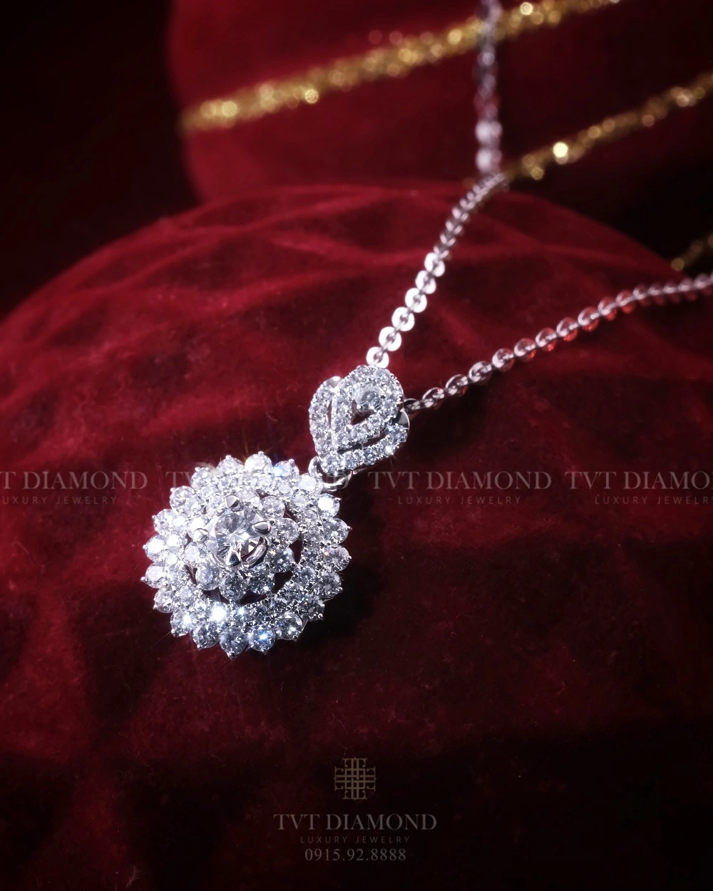 Dây chuyền kim cương gắn GIA : 5536244045 1