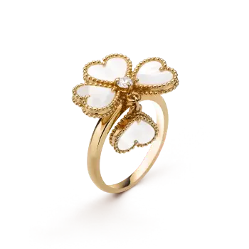 Nhẫn Vancleef Hoa Trắng