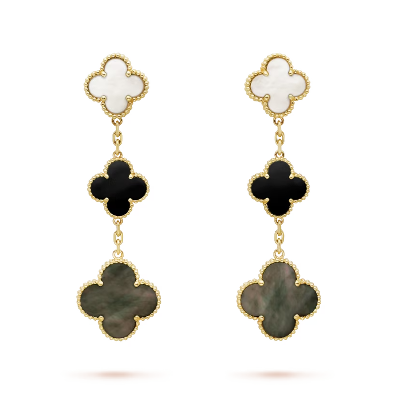 Khuyên tai Magic Alhambra 3 motifs - Van Cleef & Arpels - J2319743