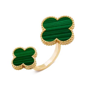 Nhẫn Vancleef Mặt Xanh Lá
