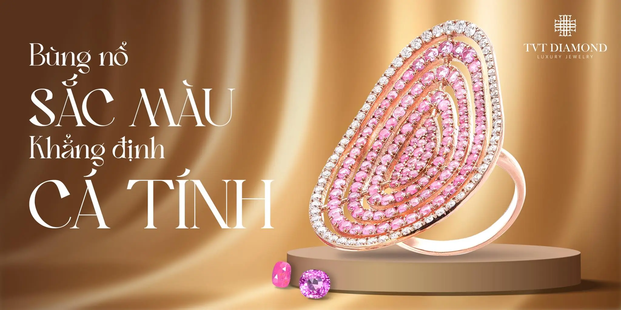 Vì sao nên chọn nhẫn kim cương sapphire hồng?